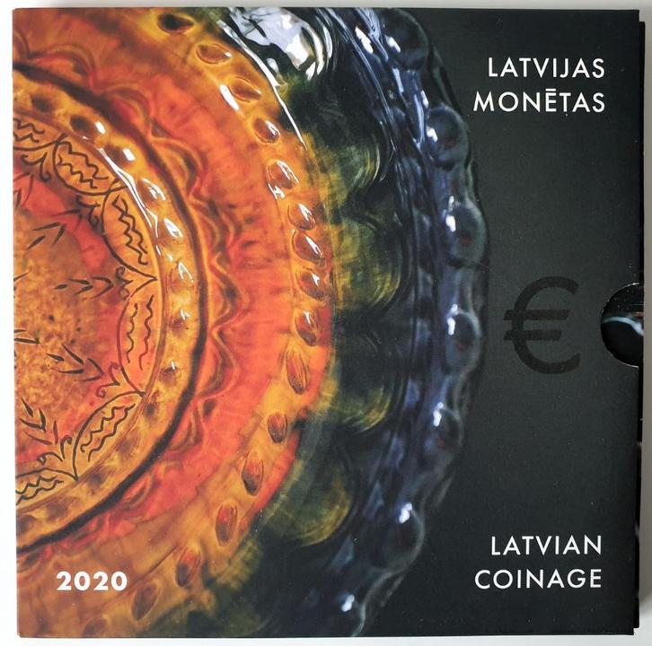 Letland BU set 2020 Keramiek (schaarse BU set), Postzegels en Munten, Munten | Europa | Euromunten, Setje, Overige waardes, Overige landen