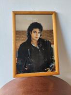 Vintage Spiegel/ houten lijst/Michael Jackson, Ophalen, Gebruikt