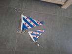 Friese vlag 2 x, Ophalen of Verzenden, Zo goed als nieuw, Reclamebord