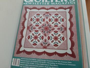 16 x Nummers Quilter's newsletter magazine --- (€1 per blad) beschikbaar voor biedingen