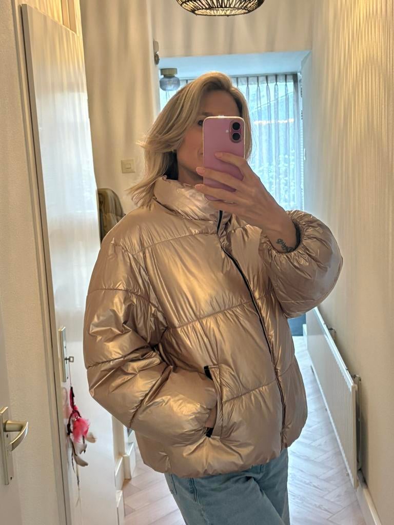 Maura amsterdam puffer, Ophalen of Verzenden, Zo goed als nieuw, Maat 38/40 (M), Zwart