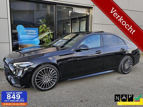 Mercedes C-klasse 200 AMG Line Panorama/HUD/Memory/360°/Sfe, Auto's, Mercedes-Benz, Bedrijf, C-Klasse, 360° camera, ABS, Achteruitrijcamera