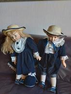 2 Grote porseleinen poppen 75 cm, Verzamelen, Poppen, Ophalen of Verzenden, Zo goed als nieuw, Pop