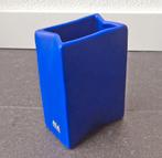 ASA vaas vintage vaasje mat blauw origami West-Germany, Gebruikt, Blauw, Aardewerk of Porselein, Ophalen of Verzenden