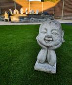 Baby Boeddha hoofd op handen, Tuin en Terras, Tuinbeelden, Ophalen, Nieuw, Beton, Boeddhabeeld