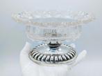 Kristallen schaal, zilveren voet, J.G. Grebe Jr, Rotterdam, Verzenden
