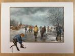 Winter landschap met schaatsers, Ophalen of Verzenden, Nieuw