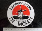 sticker bandenhandel de molen reek logo autobanden vintage, Verzamelen, Stickers, Bedrijf of Vereniging, Ophalen of Verzenden