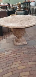 Betonlook Tafel voor Tuin, Terras of Restaurant, Tuin en Terras, Ophalen, Gebruikt, Rond, Overige materialen