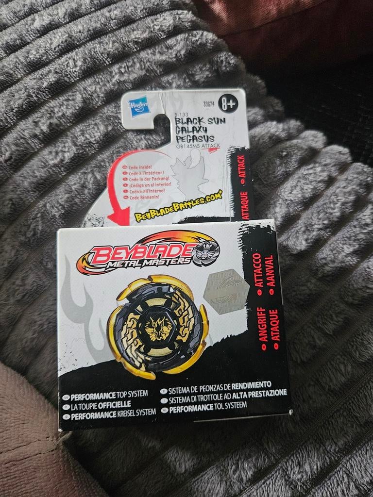 Beyblade Metal Masters Black Sun Galaxy Pegasus, Overige merken, Nieuw, Ophalen of Verzenden, Groter dan 1:32