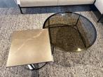 Leolux Prismo salontafel set van 2 (showroommodel), Ophalen, 50 tot 100 cm, Rond, Nieuw