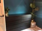 2x Ikea malm zwart 4 lades inc glasplaat, Ophalen of Verzenden, Zo goed als nieuw, 25 tot 50 cm, 50 tot 100 cm