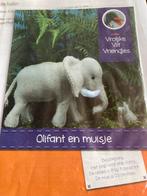 Olifant en muisje patroon van vilt, Hobby en Vrije tijd, Vilt, Ophalen of Verzenden, Zo goed als nieuw, Boek of Patroon