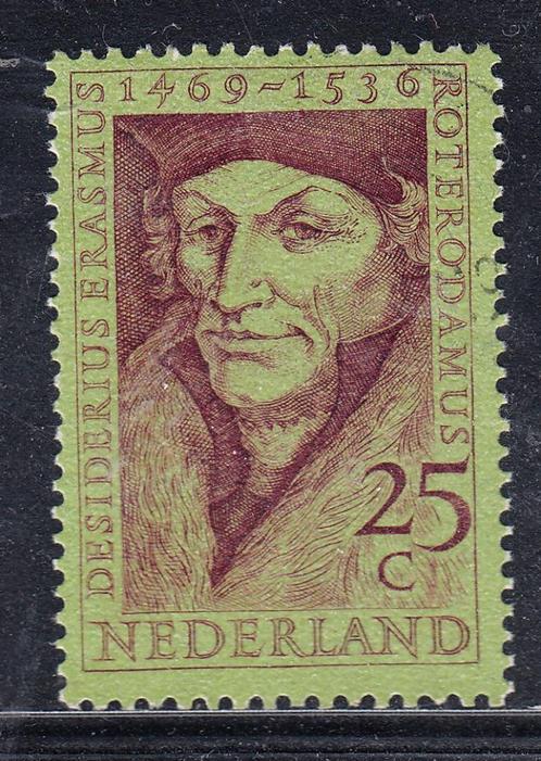814 - Nederland nvph 931 gestempeld , 500e geboortedag Desid, Postzegels en Munten, Postzegels | Nederland, Gestempeld, Na 1940
