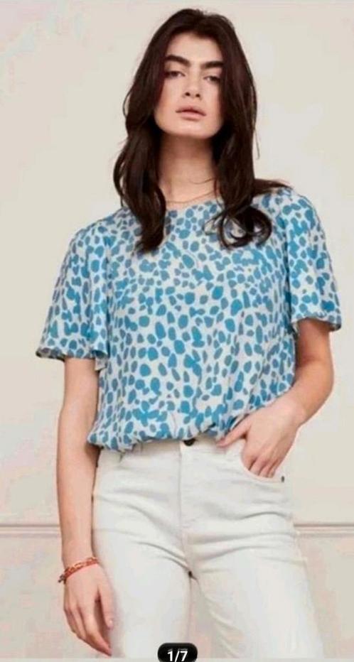 Fabienne Chapot Elle Tess top/ blouse maat 38 *nieuw *, Kleding | Dames, Blouses en Tunieken, Nieuw, Maat 38/40 (M), Blauw, Ophalen of Verzenden