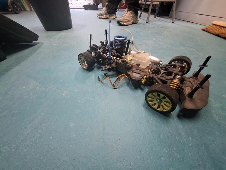 Graupner Racer 1.10 - Nitro RC Auto, Hobby en Vrije tijd, Modelbouw | Radiografisch | Auto's, Gebruikt, Auto onroad, Nitro, Schaal 1:10