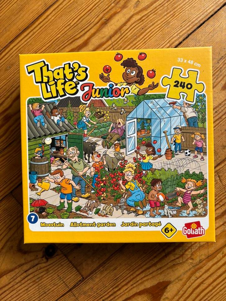 That’s life Junior Moestuin, Hobby en Vrije tijd, Denksport en Puzzels, Nieuw, Legpuzzel, Minder dan 500 stukjes, Ophalen of Verzenden