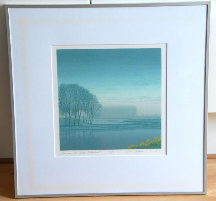 Hans Heijman " Stem van het vlakke Polderland " Fantastisch, Antiek en Kunst, Kunst | Litho's en Zeefdrukken, Ophalen