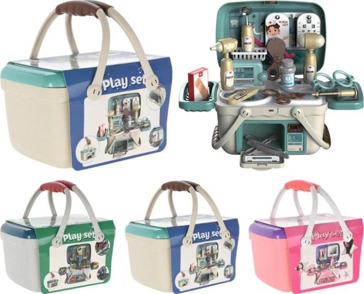 Speelset koffer gereedschap, dokter en beauty, Kinderen en Baby's, Speelgoed | Educatief en Creatief, Nieuw, Ontdekken, Ophalen of Verzenden