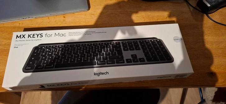 Logitech MX Keys for Mac - Draadloos Toetsenbord, Computers en Software, Toetsenborden, Zo goed als nieuw, Qwerty, Draadloos, Multimediatoetsen