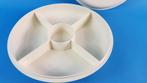Tupperware hapjesschaal 5 vakken wit, met deksel. (1) S0, Tweedehands verkoop, Tweedehands verkoop, Gebruikt, Wit