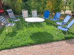 Camping set: 7 stoelen & 2 tafels (Crespo, Bo-camp), Ophalen, Gebruikt, Campingstoel