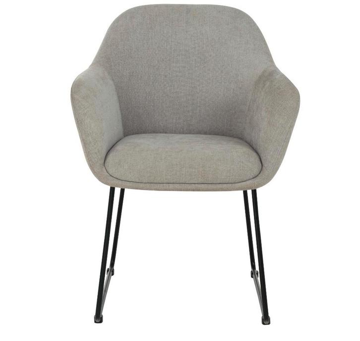 Gamma Lotte Eetkamerstoel - Stijlvol en Comfortabe, Huis en Inrichting, Stoelen, Nieuw, Eén, Metaal, Stof, Grijs, Ophalen of Verzenden