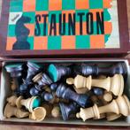 Vintage Staunton Schaakspel, Hobby en Vrije tijd, Een of twee spelers, Ophalen of Verzenden, Gebruikt, Revanche