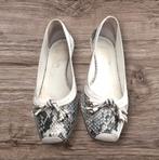 Dames schoenen - Echt Leder Snakes print Wit Zwart - mt 39,5, Destiny's, Verzenden, Wit, Ballerina's