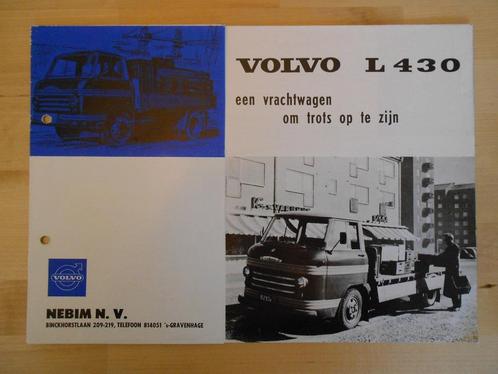 Volvo L430 Brochure ca 1960 – L 430, Boeken, Auto's | Folders en Tijdschriften, Zo goed als nieuw, Volvo, Ophalen