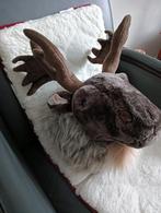 Kerst pluchen hertenkop, Ophalen of Verzenden, Zo goed als nieuw