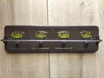 Handdoekrek vintage bruin met gele bloemen, Ophalen of Verzenden, Huis en Inrichting