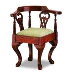 Chippendale hoekstoel  voor poppenhuis bouwpakket, Ophalen of Verzenden, Nieuw, Poppenhuis