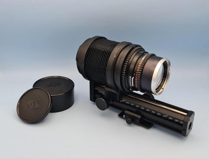 Hasselblad S-Planar C 135mm chrome nose (CLA) + Bellows, Audio, Tv en Foto, Fotografie | Lenzen en Objectieven, Macrolens, Ophalen of Verzenden