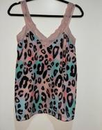 Topje luipaard print multi color maat S/M, Ophalen of Verzenden, Zo goed als nieuw, Zonder mouw