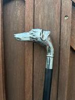 wandelstok met greep hond windhond greyhound hazewindhond, Ophalen of Verzenden, Zo goed als nieuw