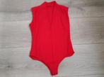 zgan.rood stretch shirt/body Prodotto Italia mt S, Prodotto Italia, Lange mouw, Zo goed als nieuw, Maat 36 (S)