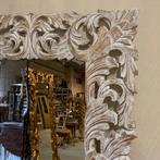 Barok spiegel - houten lijst – wit - 200 x 100cm-TTM Wonen, TTM Wonen, Meubels – (Perzische) Tapijten en Woonaccessoires, 200 cm of meer