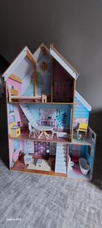 Kidkraft houten poppenhuis 120 cm, Kinderen en Baby's, Speelgoed | Poppenhuizen, Poppenhuis, Zo goed als nieuw, Ophalen