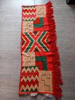 Vintage vloerkleed wandkleed met Franjes, Gebruikt, 50 tot 100 cm, 100 tot 150 cm, Vintage