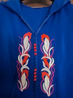 Blauwe Djellaba met borduurwerk - MaatXS, Blauw, Nieuw, Ophalen of Verzenden, Maat 34 (XS) of kleiner