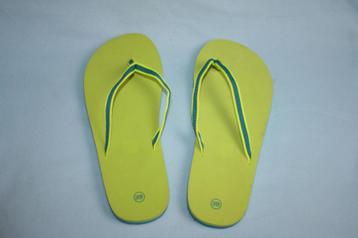 Badslippers teenslippers limegroen turquoise nieuw 40-41 beschikbaar voor biedingen