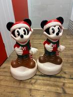Disney 2 mickey  mouse santa lichten, Ophalen, Mickey Mouse, Zo goed als nieuw, Beeldje of Figuurtje