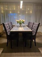 Eettafel Pronto 190x90 met 6 stoelen., Huis en Inrichting, Complete eetkamers, Ophalen, Zo goed als nieuw, 6 tot 8 stoelen