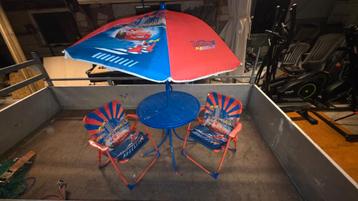 Cars Kinder Tuinset met Parasol beschikbaar voor biedingen