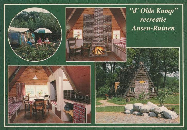 ANSEN-RUINEN d' Olde Kamp Recreatie, Verzamelen, Ansichtkaarten | Nederland, Ongelopen, Drenthe, 1980 tot heden, Verzenden