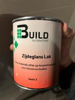 Zijdeglans grijze lak 0.75 liter terpentinebasis, Doe-het-zelf en Verbouw, Verf, Beits en Lak, Ophalen of Verzenden, Zo goed als nieuw