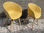 2x HAY AAC23 design stoelen VOLLEDIG LEER NIEUW, Scandinavisch design, Twee, Overige kleuren, Nieuw