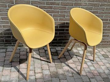 2x HAY AAC23 design stoelen VOLLEDIG LEER NIEUW beschikbaar voor biedingen