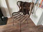 Rotan stoel Jasmine - rotan/metaal - bruin, Huis en Inrichting, Ophalen, Gebruikt, Bruin, Metaal